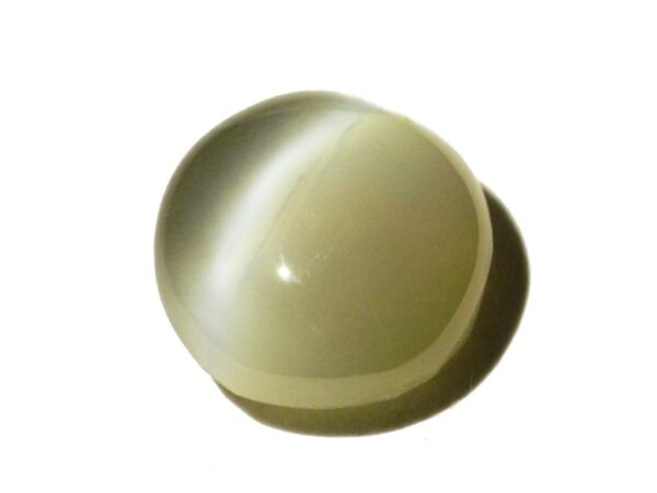 CHRYSOBERYL CATS EYE 1.73 CTS ROUND SHAPE NATURAL SRI LANKA LOOSE GEMSTONE 21274 - Image 2