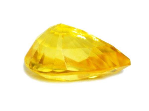 YELLOW SAPPHIRE DEEP YELLOW 0.96 Cts NATURAL SRI LANKA LOOSE GEMSTONE 21280 - Image 4