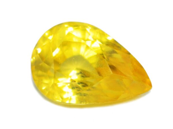 YELLOW SAPPHIRE DEEP YELLOW 0.96 Cts NATURAL SRI LANKA LOOSE GEMSTONE 21280 - Image 2