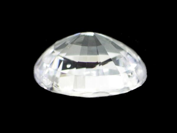 WHITE SAPPHIRE 1.55 Cts NATURAL SRI LANKA LOOSE GEMSTONE 21295 - Image 4