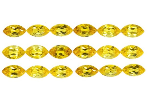 CITRINE 18 Pcs MARQUISE 18.20 Cts NATURAL SRI LANKA LOOSE GEMSTONE 21298 - Image 2