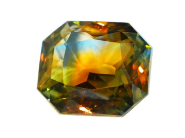 SAPPHIRE TRI-COLOR 1.98 CTS BLUE YELLOW GREEN - 21309 NATURAL SRI LANKA GEMSTONE - Image 2