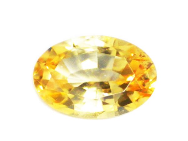 CERTIFIED YELLOW SAPPHIRE 0.91 Cts NATURAL SRI LANKA GEMSTONE 21335