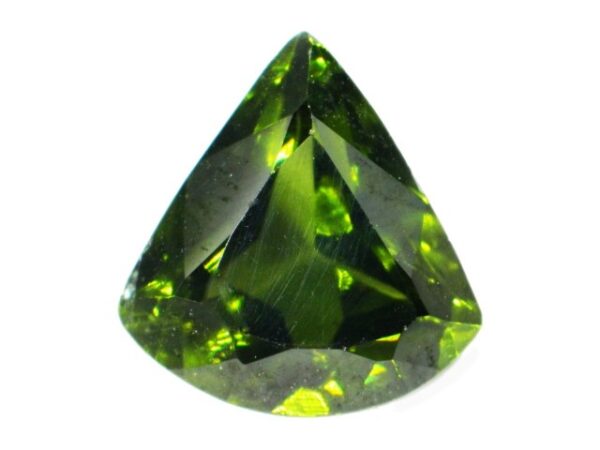 GREEN ZIRCON DEEP GREEN 2.13 Cts NATURAL SRI LANKA LOOSE GEMSTONE - 21358