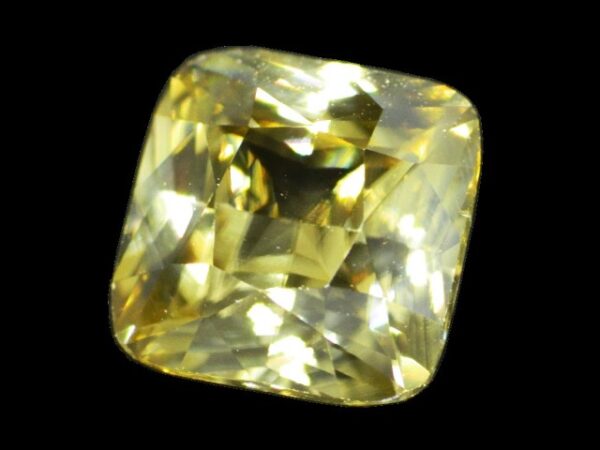 ZIRCON YELLOW 3.07 Cts NATURAL SRI LANKA LOOSE GEMSTONE 21375 - Image 4