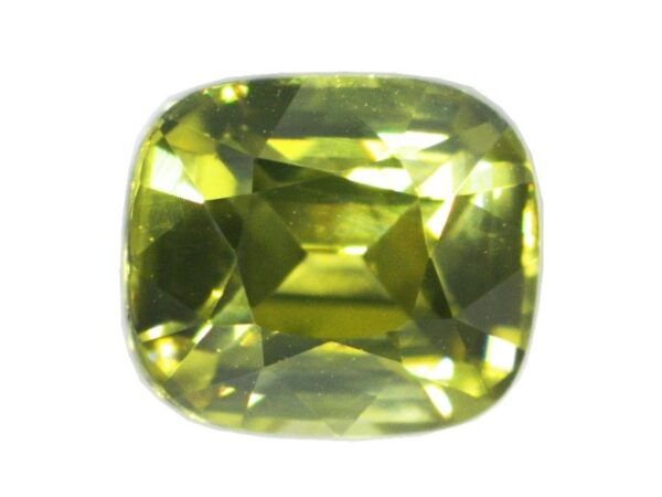 ZIRCON YELLOW GREEN 3.45 Cts NATURAL SRI LANKA LOOSE GEMSTONE 21376