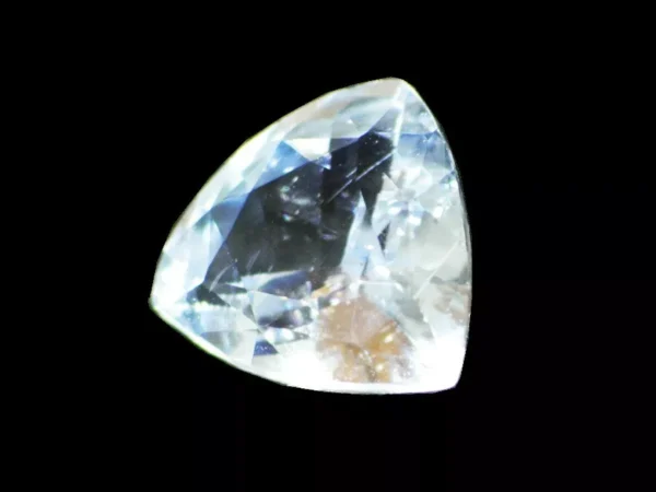 WHITE SAPPHIRE BLUE TINTED 1.13 Cts TRILLIANT SHAPE NATURAL SRI LANKA LOOSE GEM - Image 3