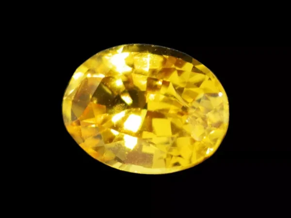 YELLOW SAPPHIRE GORGEOUS GEM 1.06 Cts OVAL SHAPE NATURAL CEYLON LOOSE GEMSTONE - Image 2