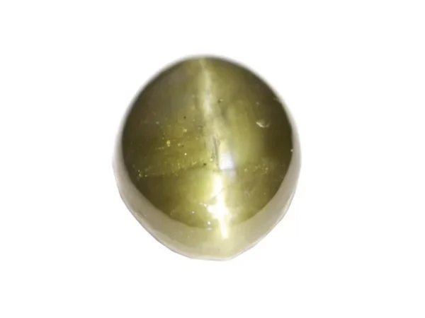 CERTIFIED CHRYSOBERYL CATS EYE DARK GREEN 3.50 Cts NATURAL CEYLON GEMSTONE 20413 - Image 4