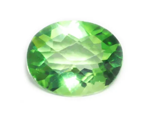 NATURAL FLUORITE NEON GREEN OVAL CUT 4.78 CARATS SRI LANKA LOOSE GEMSTONE 15657