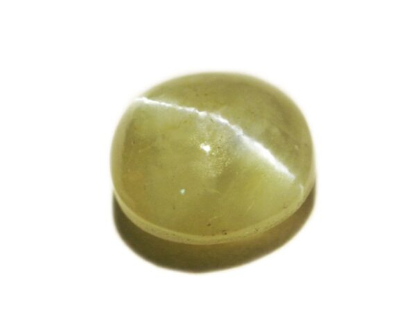 CHRYSOBERYL CATS EYE ROUND 1.50 CTS NATURAL BEAUTIFUL SILVER RAY - Image 3