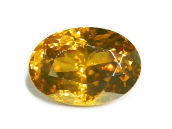 ZIRCON GOLDEN BROWN OVAL CUT 4.11 CTS - CEYLON NATURAL LOOSE GEM Clearance Sale