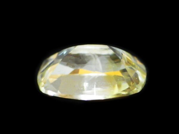 WHITE SAPPHIRE YELLOW TINTED 0.99 CTS NATURAL CEYLON GEM 19040 - Image 4