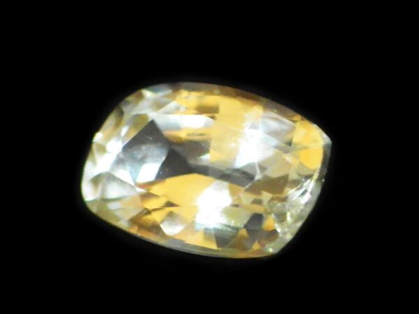 WHITE SAPPHIRE YELLOW TINTED 0.99 CTS NATURAL CEYLON GEM 19040 - Image 3