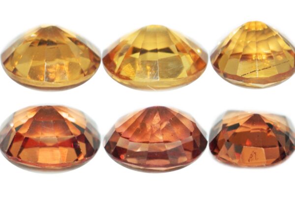 SPESSARTINE GARNET 6 Pcs 7.14 Cts NATURAL CEYLON LOOSE GEMSTONE 20180 - Image 2