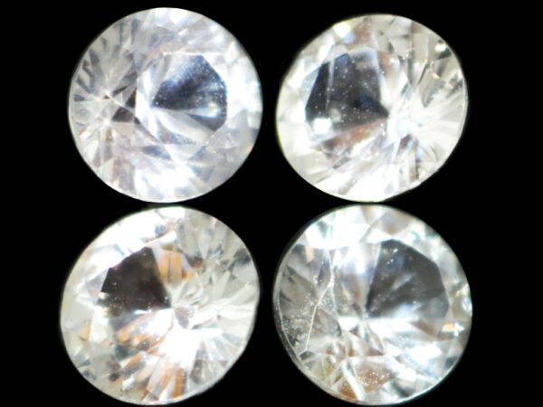 WHITE SAPPHIRE 4 Pcs 1.62 Cts NATURAL SRI LANKA LOOSE GEMSTONE 20235 - Image 3