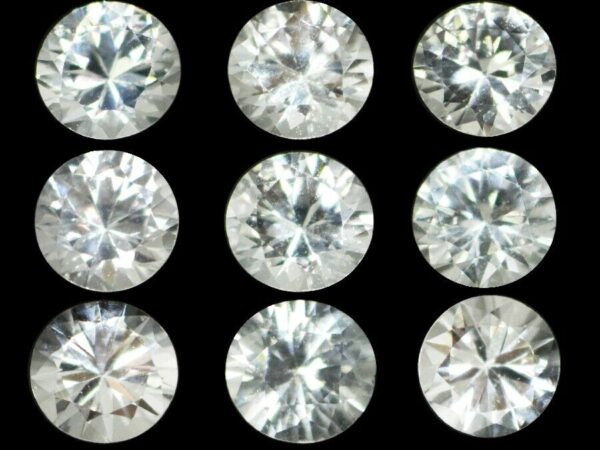 WHITE SAPPHIRE 9 Pcs 1.97 Cts NATURAL SRI LANKA LOOSE GEMSTONE 20236 - Image 4