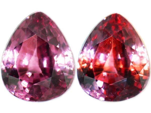 GARNET COLOR CHANGE 3.14Cts PEAR NATURAL SRI LANKA GEMSTONE