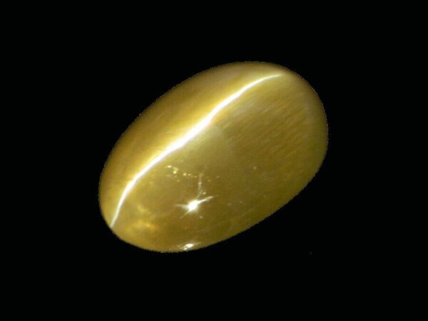 CHRYSOBERYL CATS EYE 0.58 Cts NATURAL SRI LANKA LOOSE GEMSTONE - 20816 - Image 2