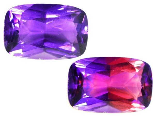 AMETHYST COLOR CHANGE 7.08 Cts - NATURAL SRI LANKA LOOSE GEM Bargain sale 50%