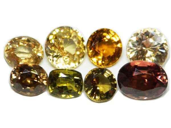 ZIRCON 8 PCS 10.35 Cts NATURAL SRI LANKA LOOSE GEMSTONE - 21402