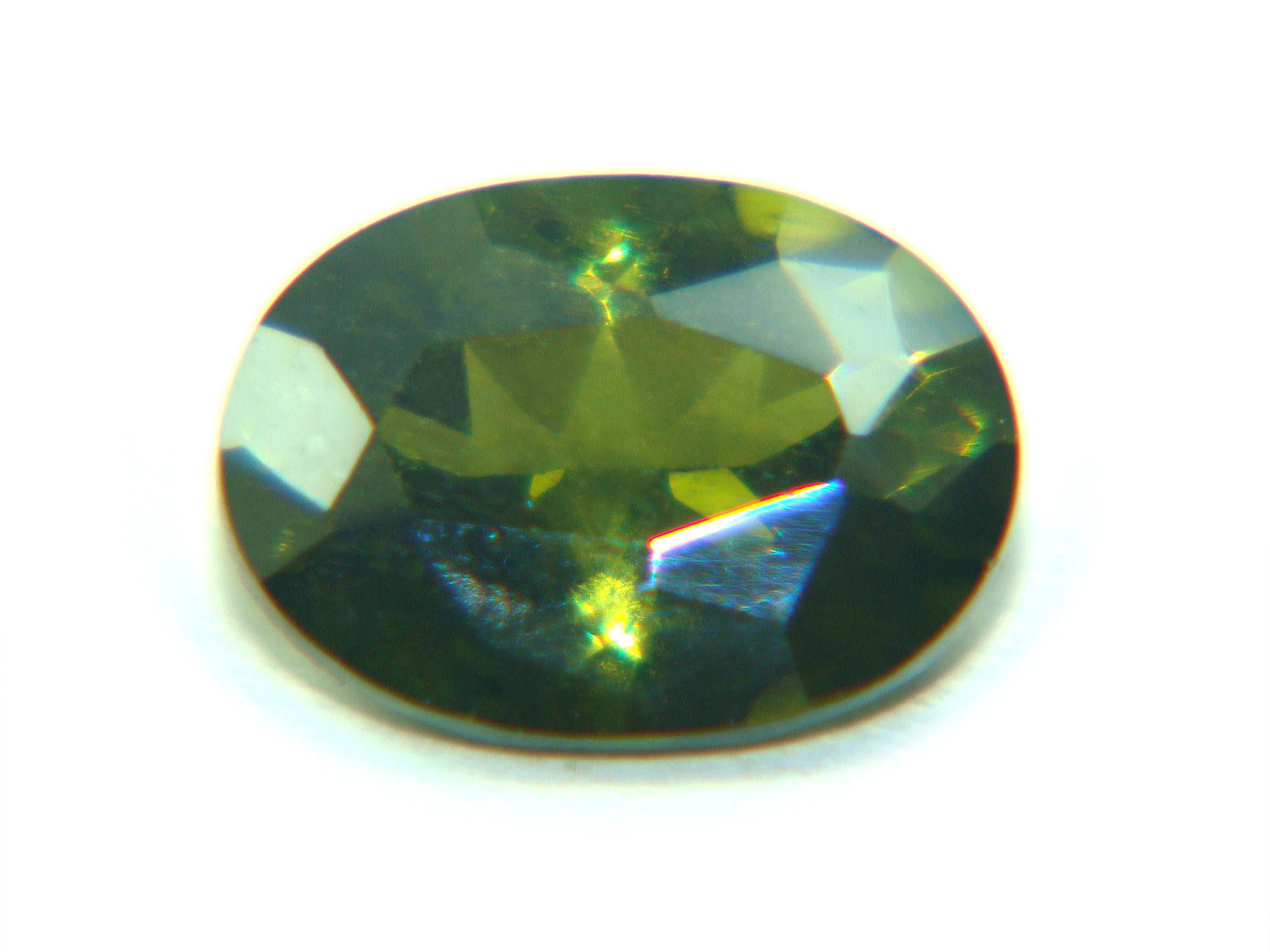 Deep Green Zircon 1.35 Cts Natural Sri Lanka Loose Gemstone 21546