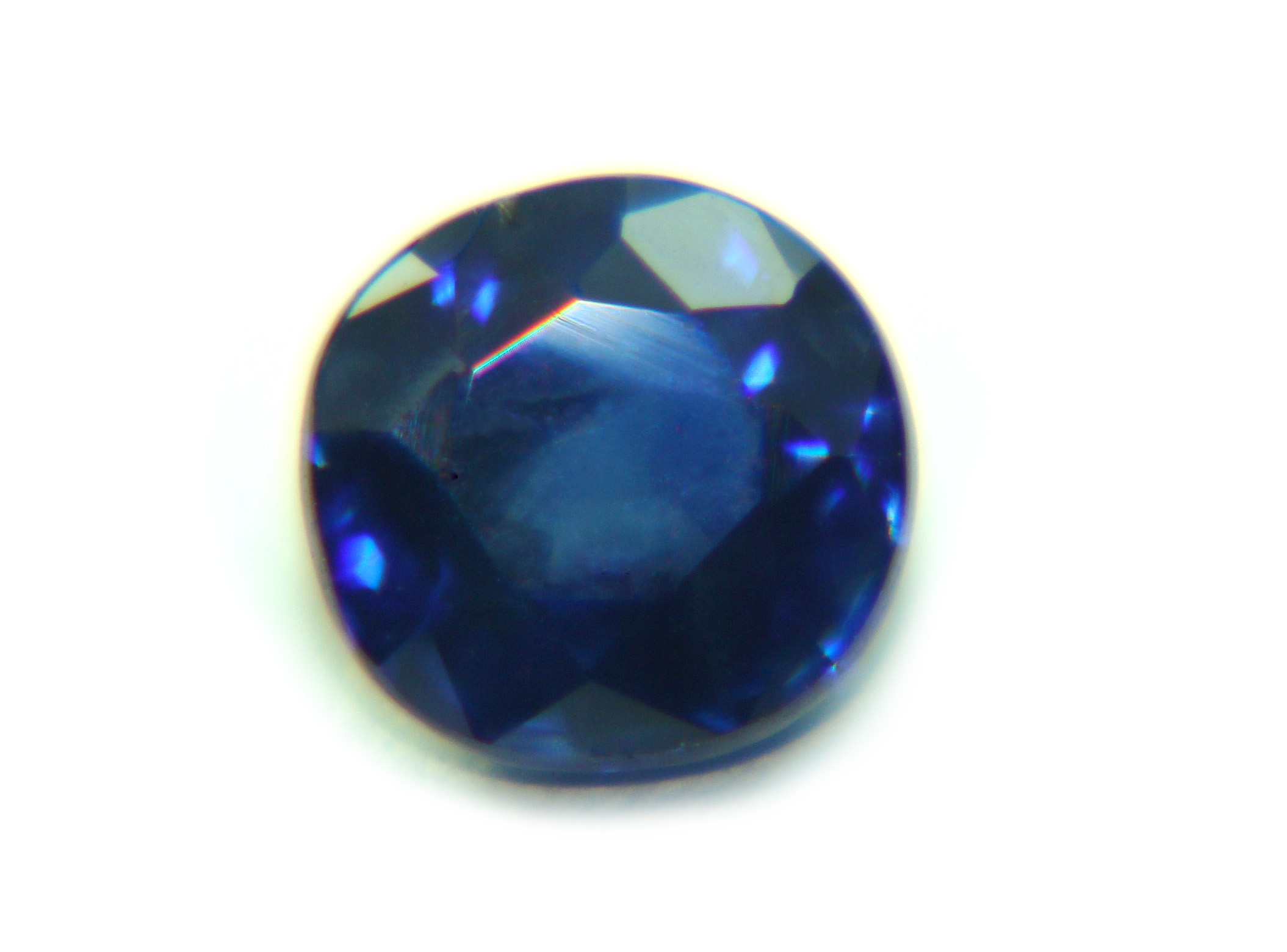 Blue Sapphire 0.71 Cts Round Eye Clean Natural Sri Lanka Loose Gemstone - 21574
