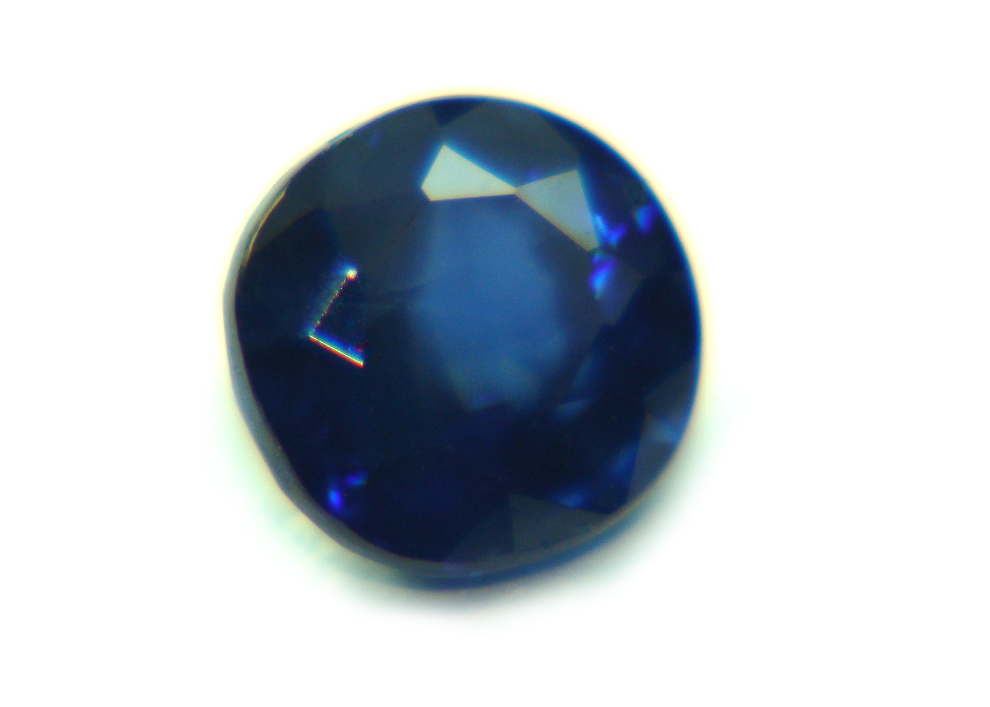 Blue Sapphire 0.71 Cts Round Eye Clean Natural Sri Lanka Loose Gemstone - 21574 - Image 2