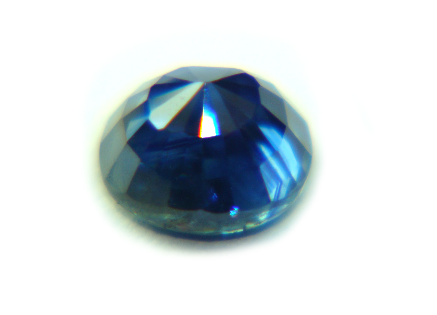 Blue Sapphire 0.71 Cts Round Eye Clean Natural Sri Lanka Loose Gemstone - 21574 - Image 3