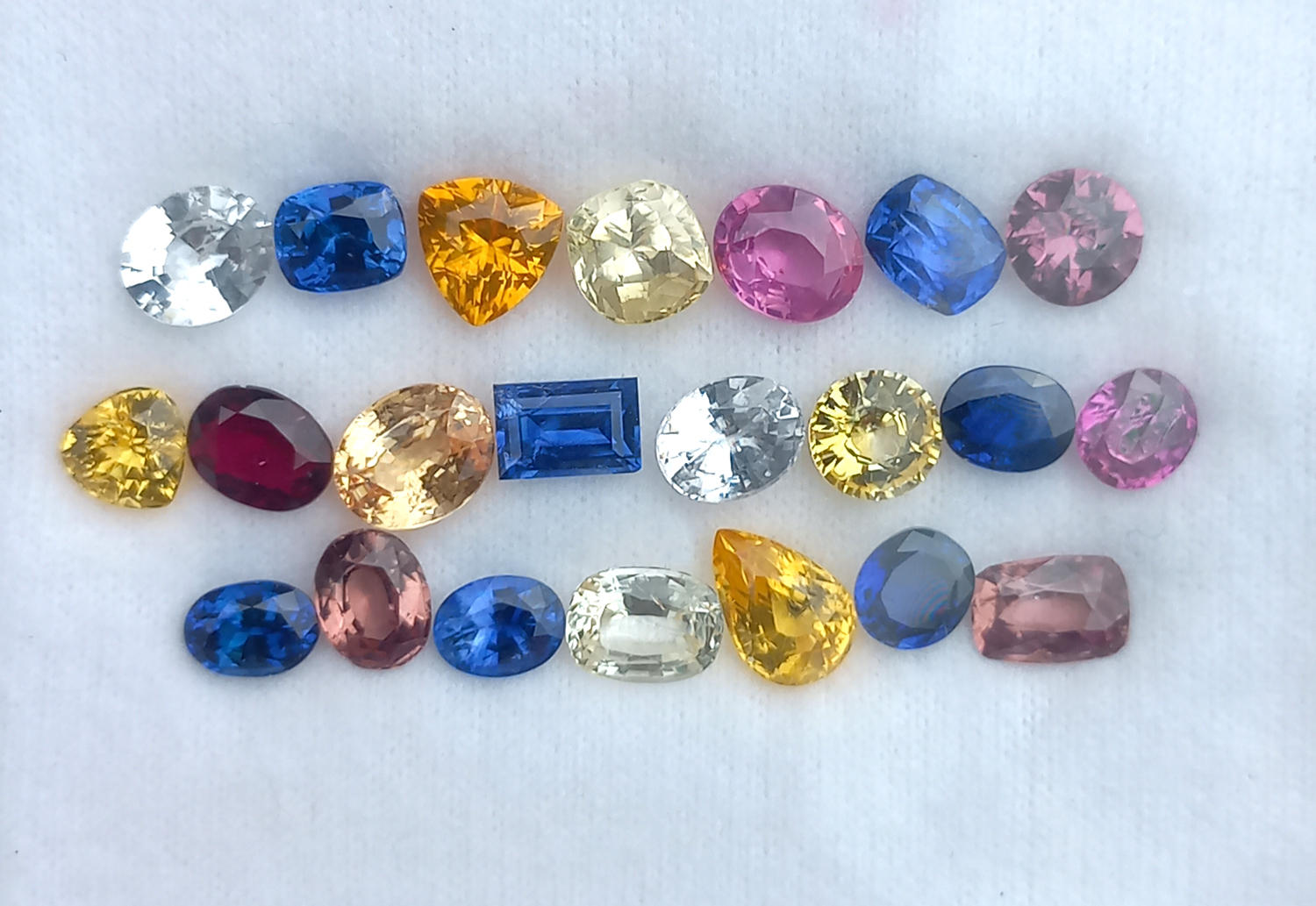 Fancy Sapphire 22 Pcs Natural Gemstones – 14.97 Cts | Beautiful Sapphire assorted for Jewelry Makers